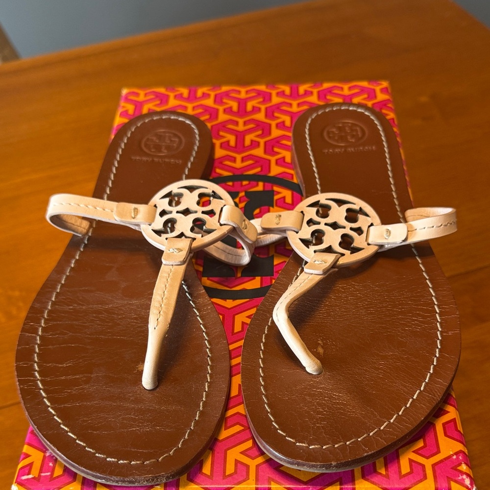 Tory Burch Ballet Pink Gabriel Flat Thong Sandals